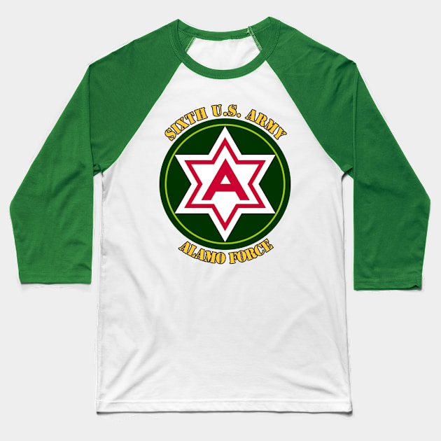 Sixth U.S. Army Baseball T-Shirt by MBK